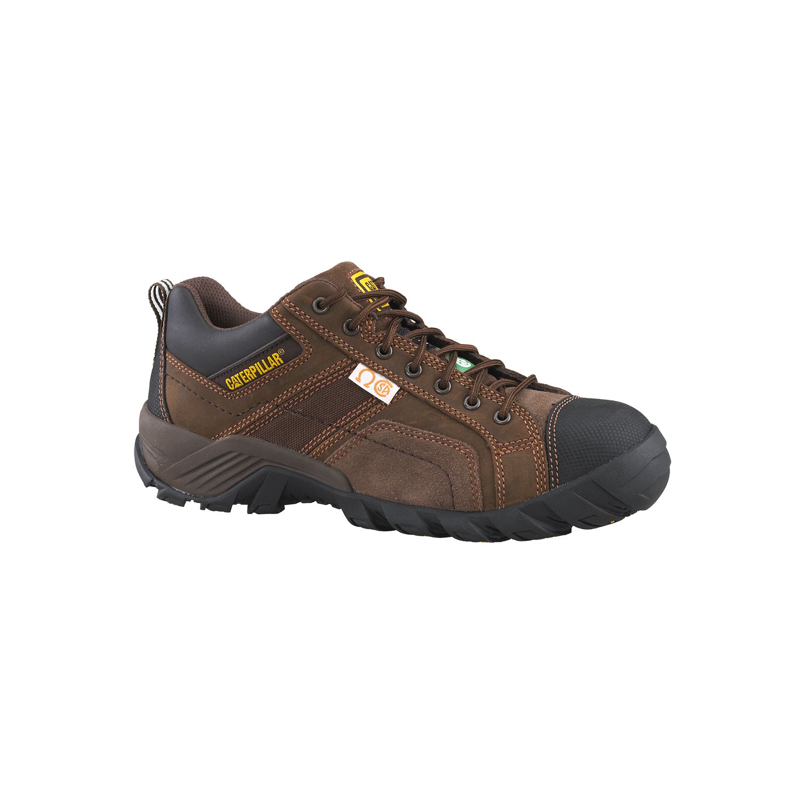 Caterpillar Shoes Online - Caterpillar Argon Csa (Composite Toe, Non Metallic) Mens Work Shoes Dark Brown (042693-URV)